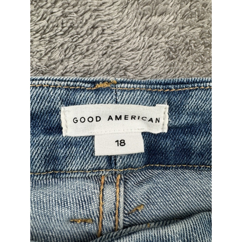 Good American Jeans Womens 18 Good Classic Light Wash Blue High Rise - Picture 3 of 7